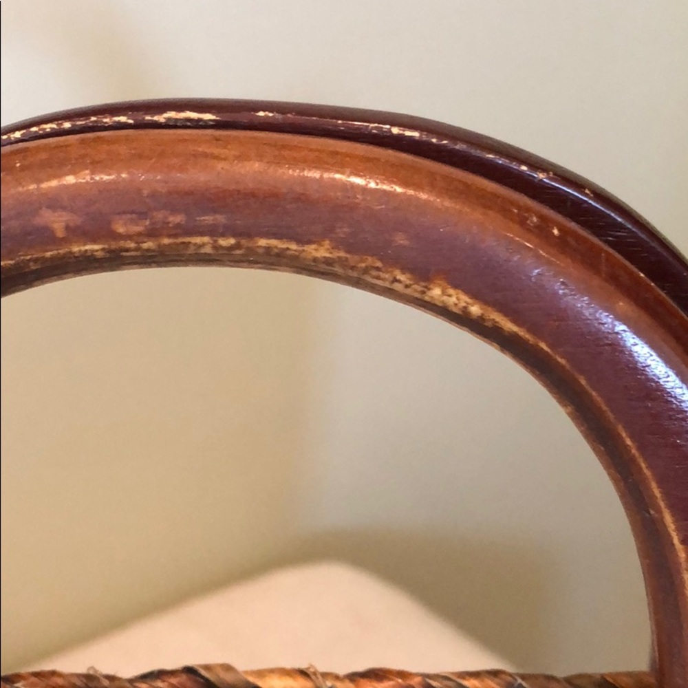 Brown woven straw bag - Picture 6 of 6